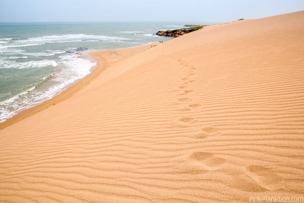 red sand dunes at Punta Gallinas, Colombia