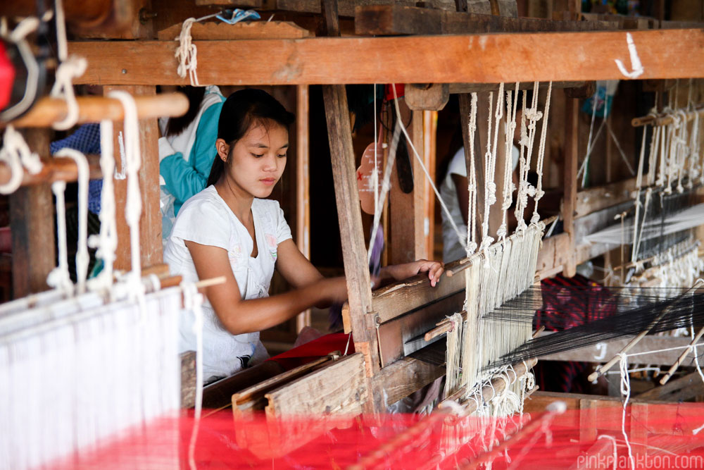 weaver in Inle Lake, Myanmar