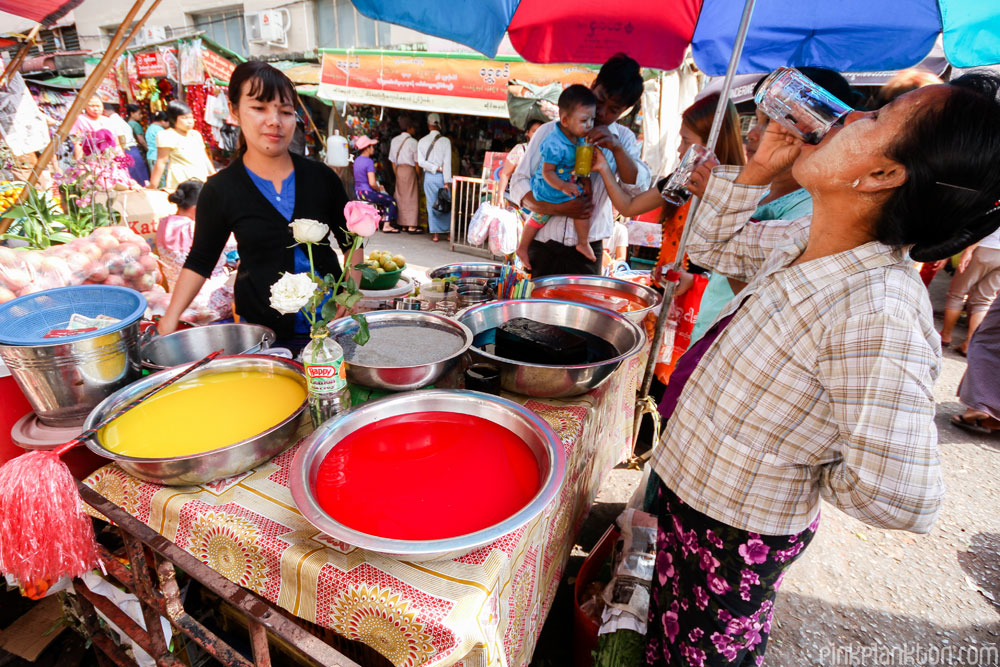 jelly street vendor in Myanmar