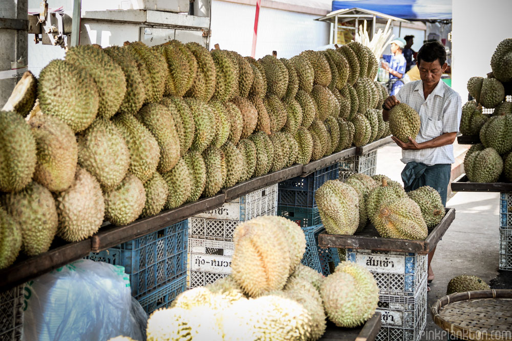 durian shop in Asia