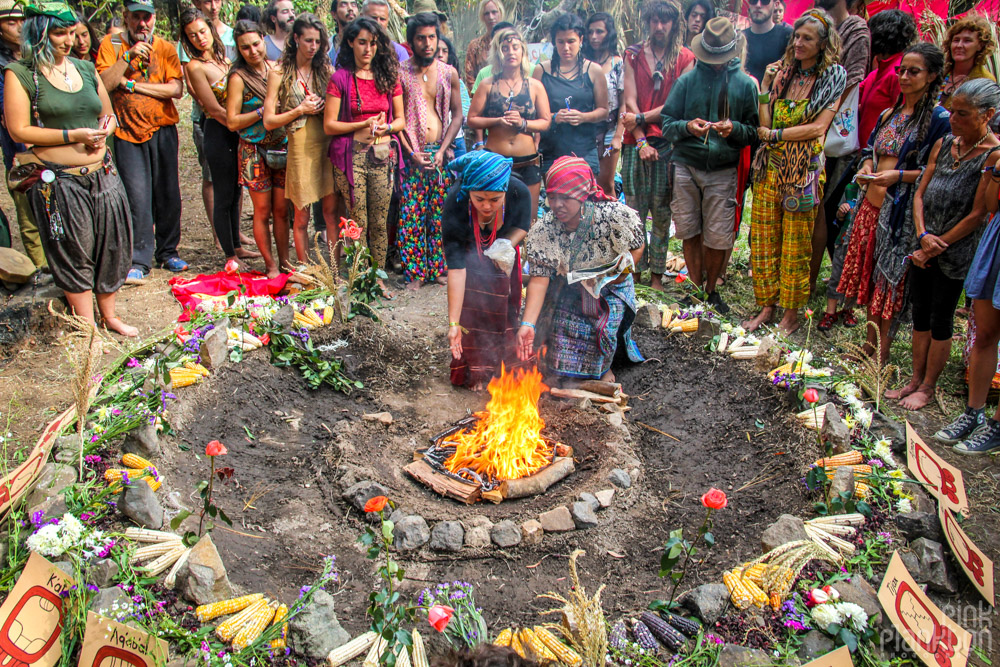 Cosmic Convergence Festival Guatemala opening ceremony fire