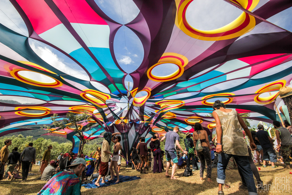 psytrance stage at Cosmic Convergence Festival