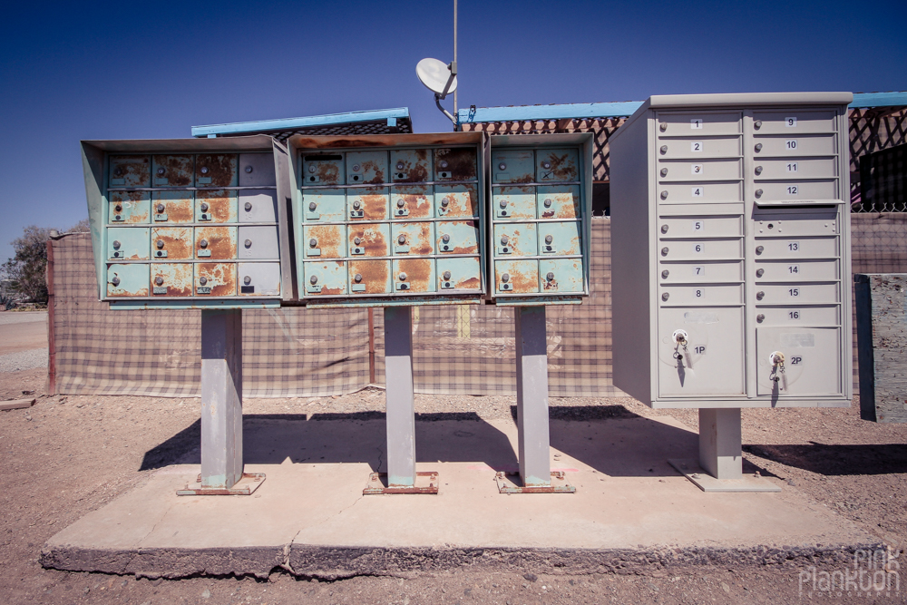 Bombay Beach mailboxes
