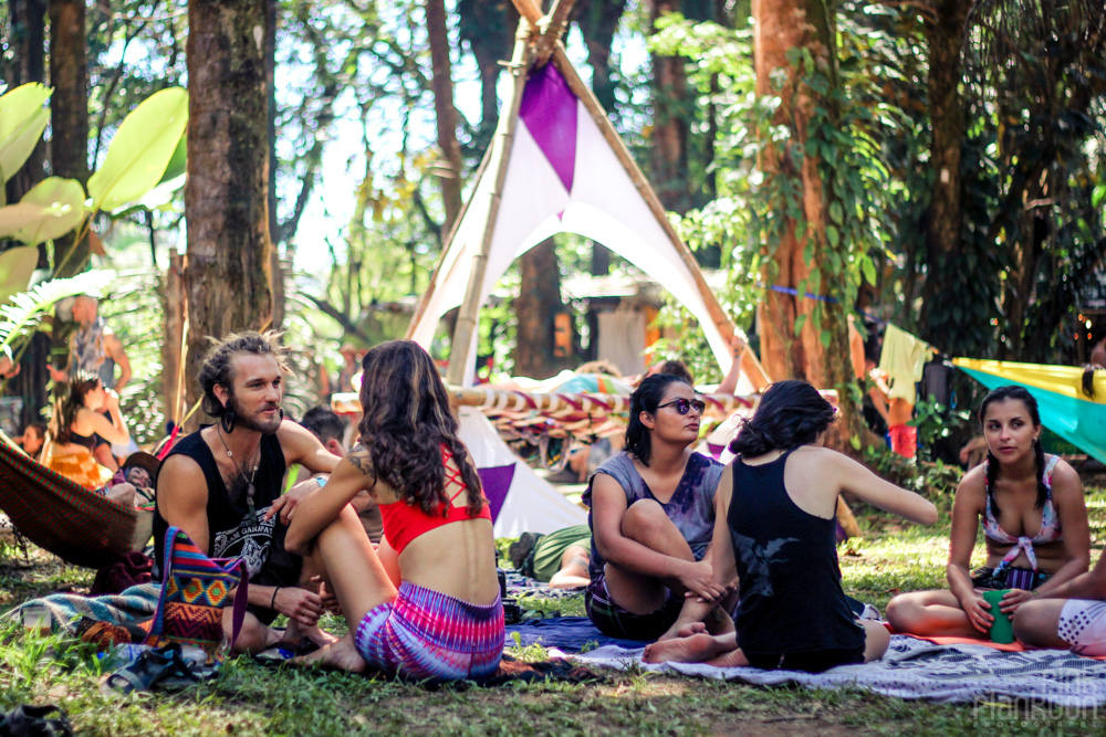 Envision Festival people chilling