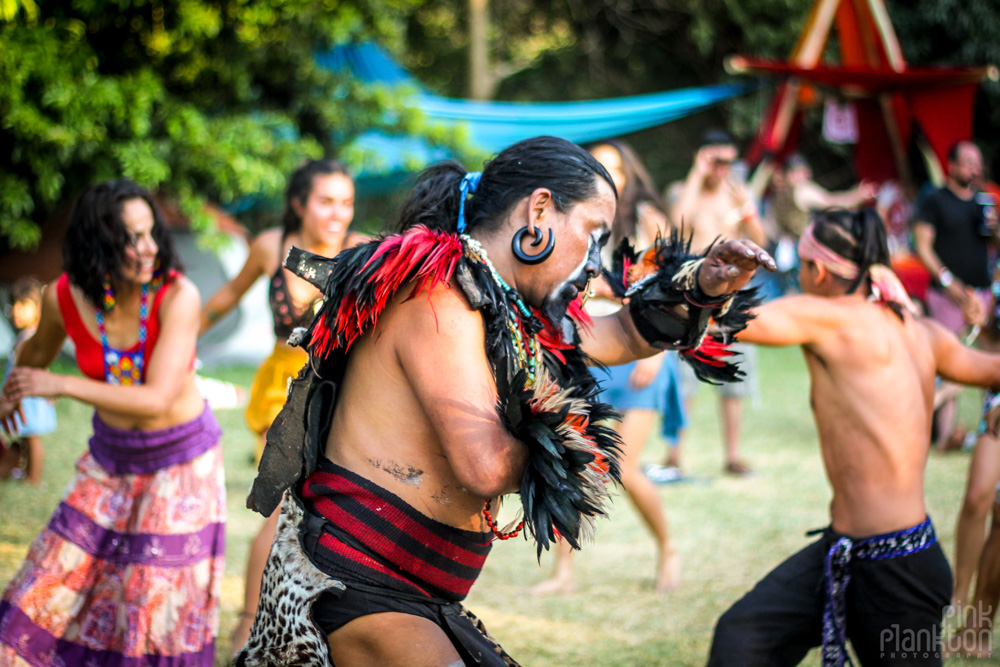Festival Ometeotl Indigenous tribe dancing