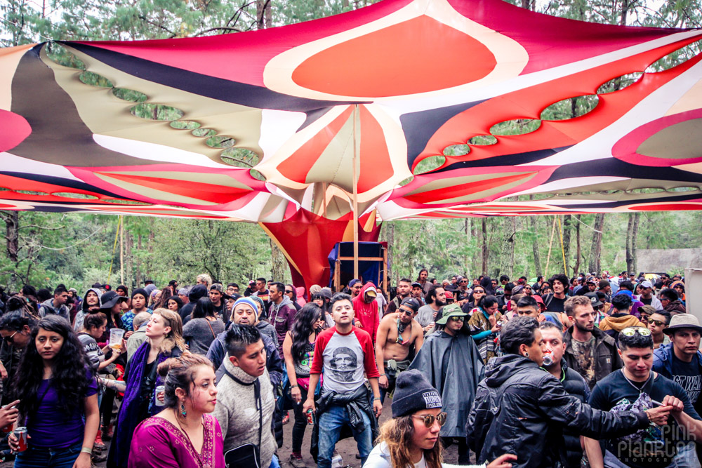 Poison Festival in Mexico high tech psytrance stage