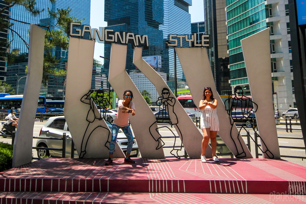 Gangnam style corner in Seoul