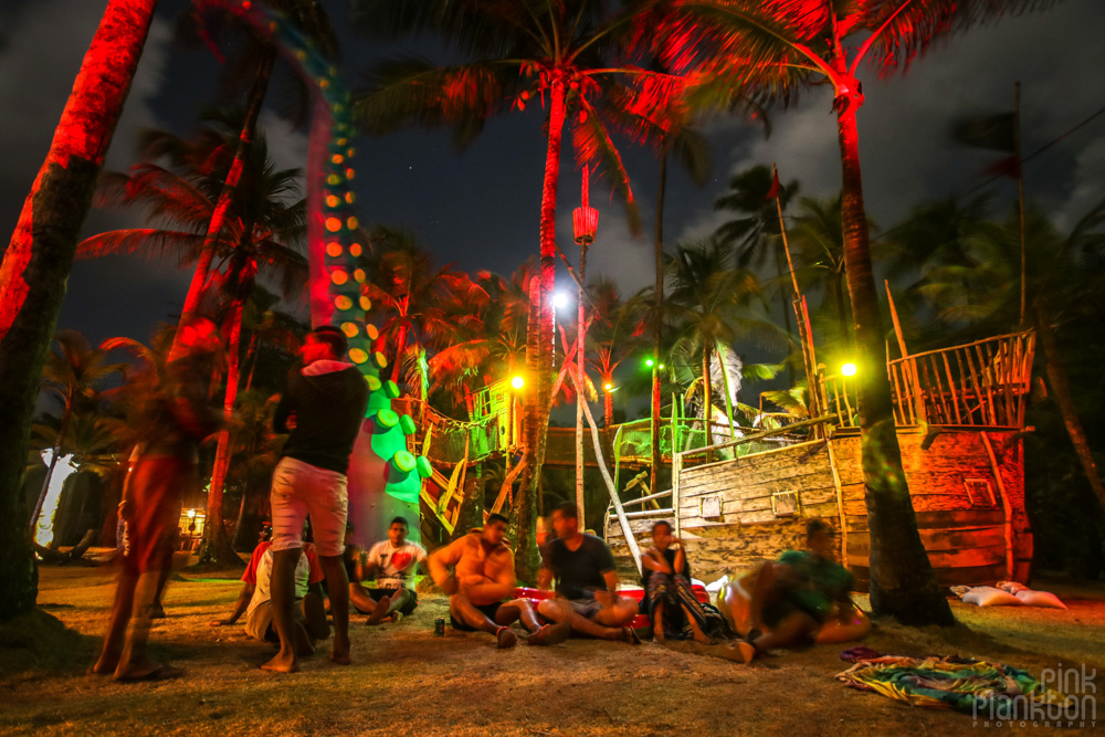 Tribal Gathering Festival at night