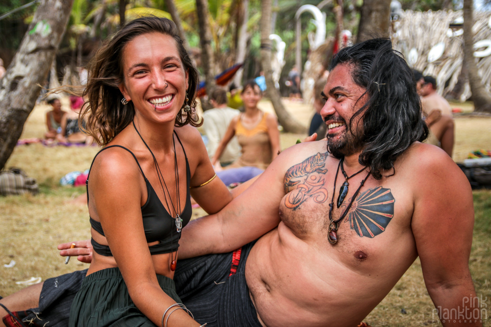 happy couple at Tribal Gathering Festival
