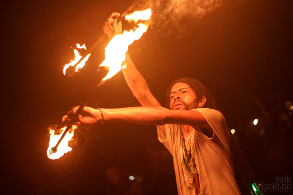 firespinner at Tribal Gathering Festival