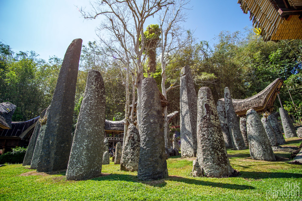 Bori Parinding grave site pillars in Toraja, Sulawesi