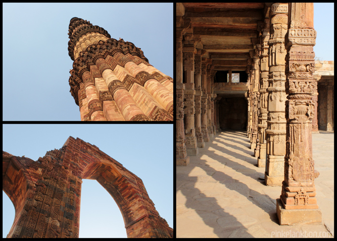 collage of Qutab Minar in New Delhi