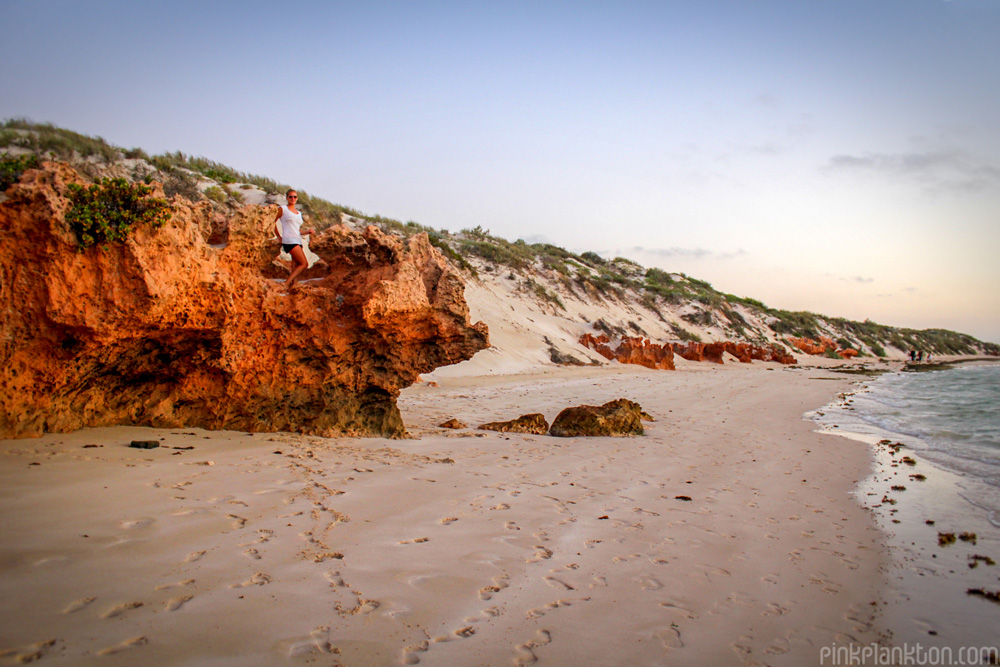 rocks and sand dunes