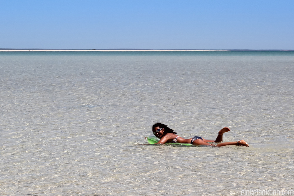 me wading in Turquoise Bay, Exmouth, Western Australia