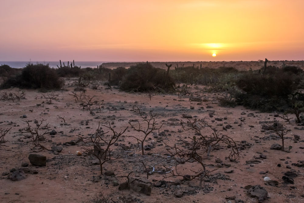 sunset at Punta Gallinas, Colombia