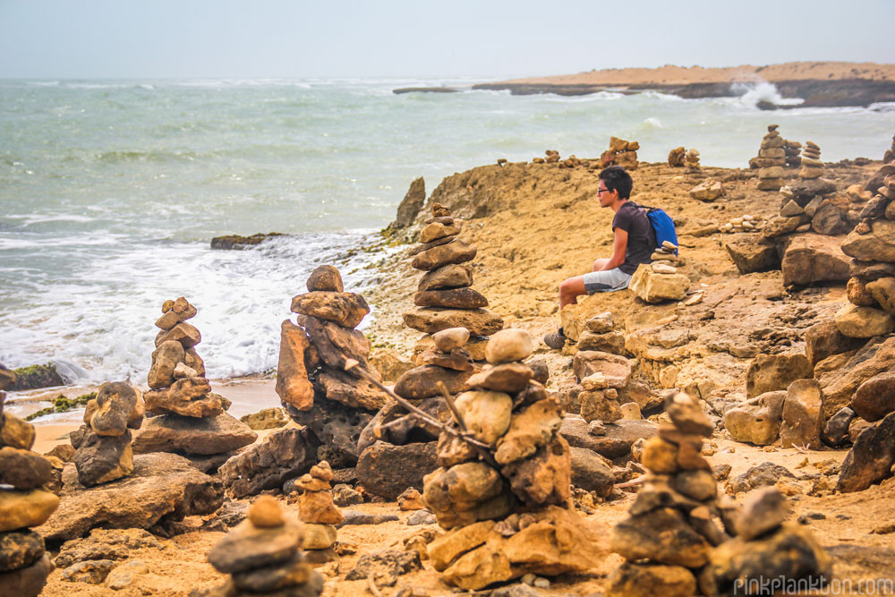 rock towers at Punta Gallinas, Colombia