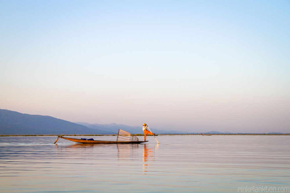 fisherman in Inle Lake