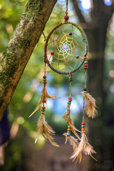 rainbow gathering dream catcher