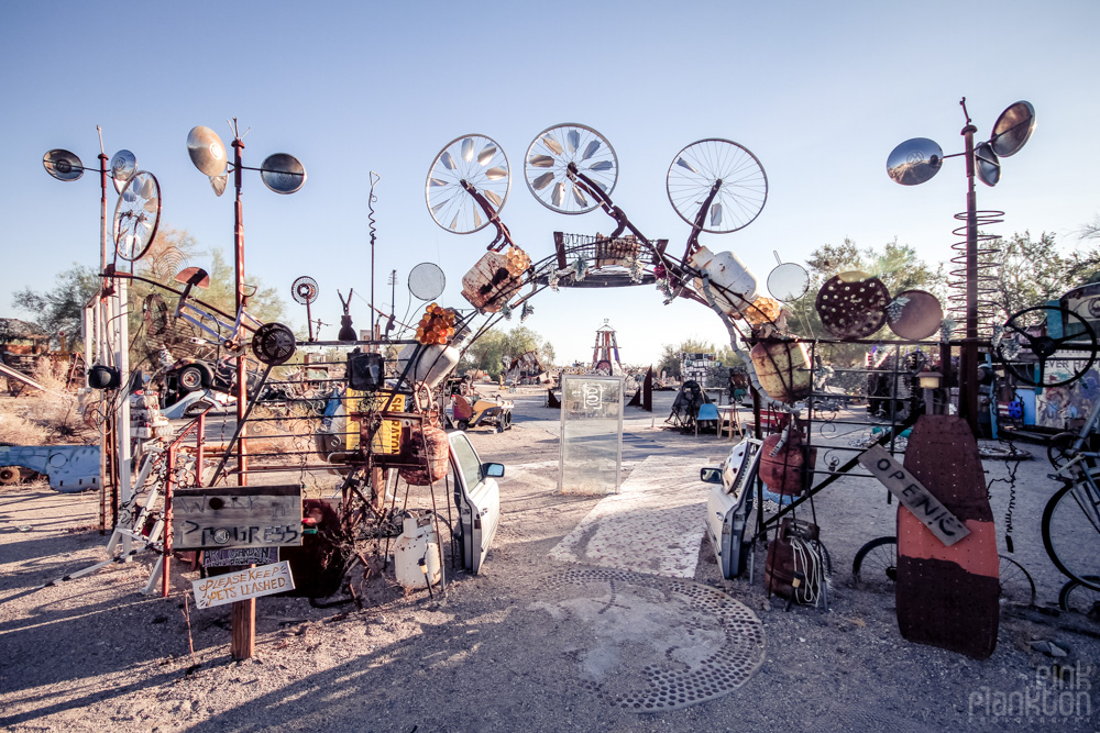 Slab City East Jesus entrance