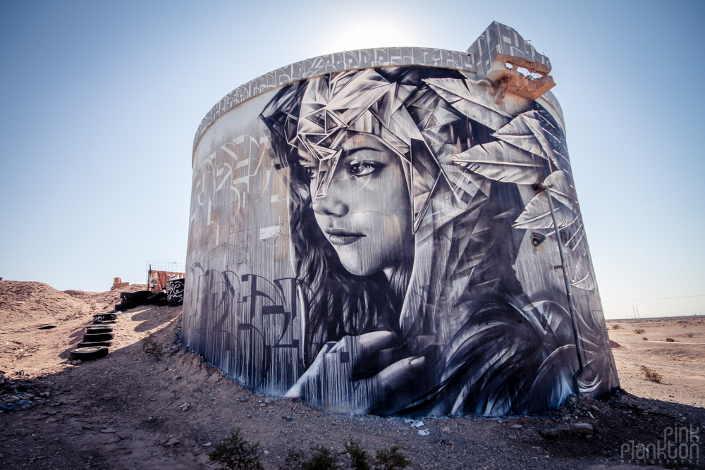 Slab City street art graffiti on military bunkers