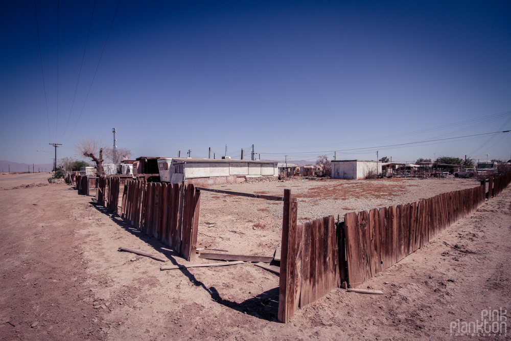 Bombay Beach abandoned trailers