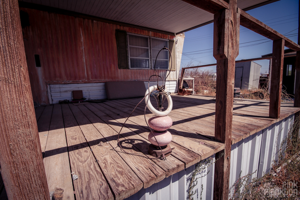 Bombay Beach abandoned trailers