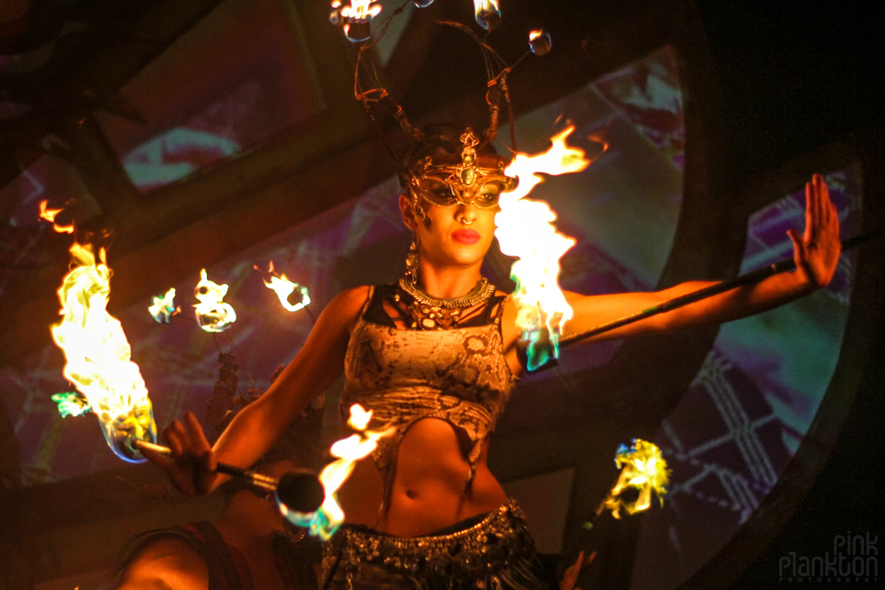 Envision Festival fire dancers pyrodanza