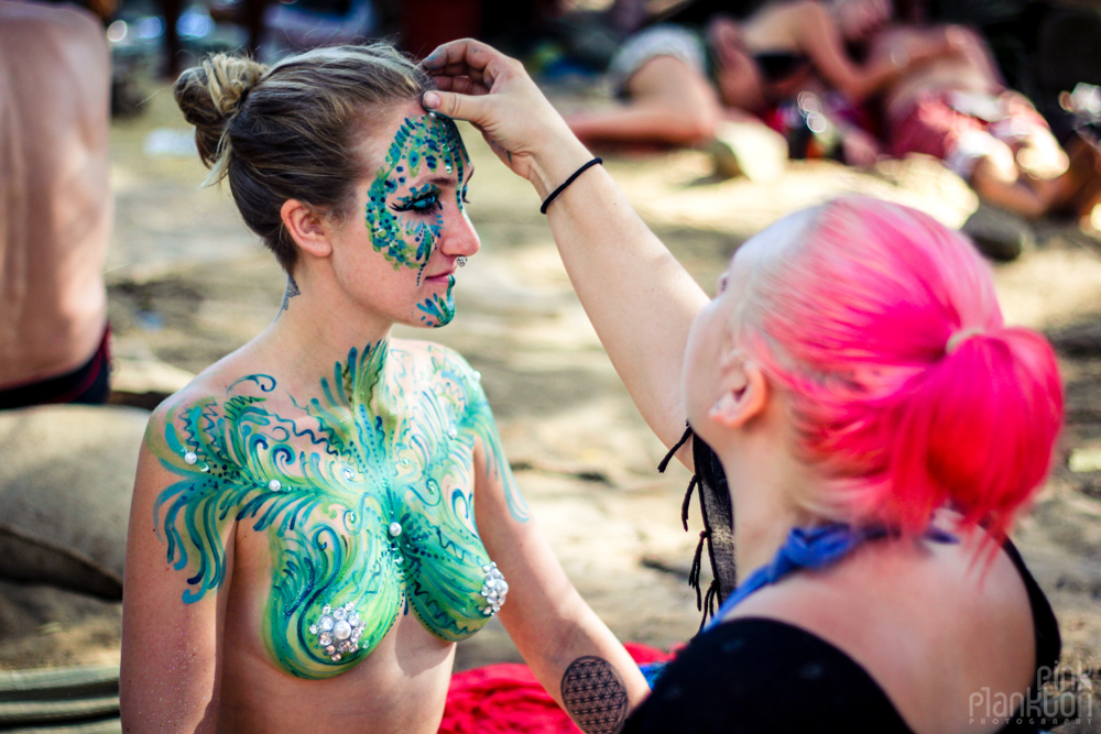 Envision Festival body paint