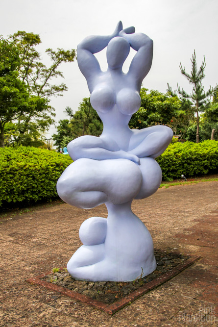 abstract sex statue at Love Land in South Korea