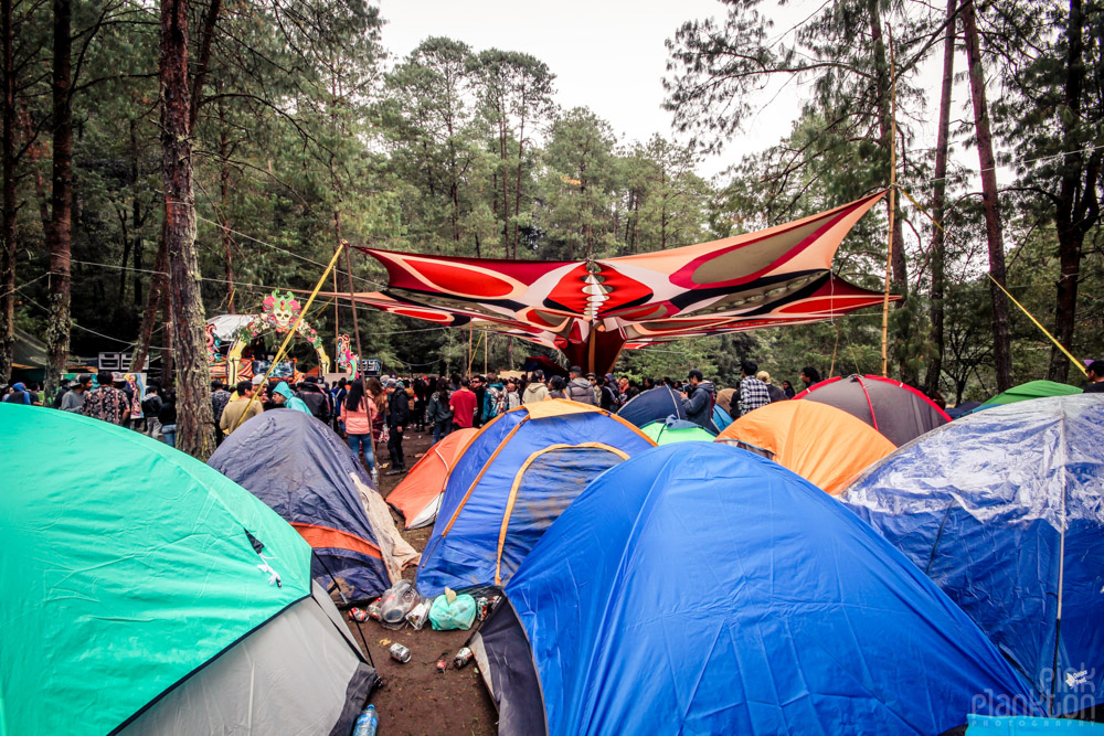 Poison Festival in Mexico stage and tents