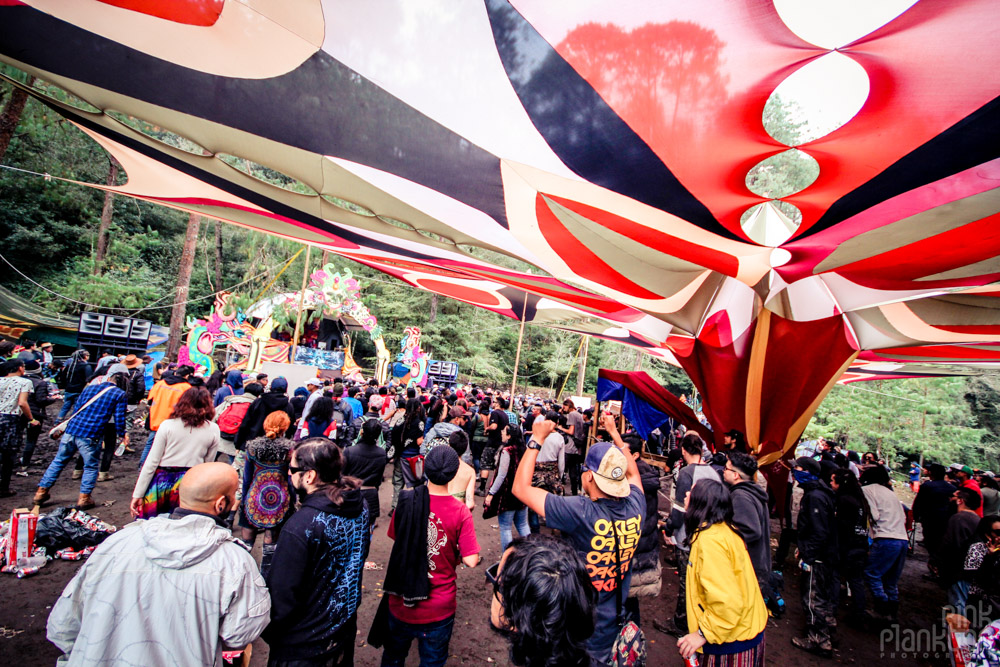 Poison Festival in Mexico high tech psytrance stage