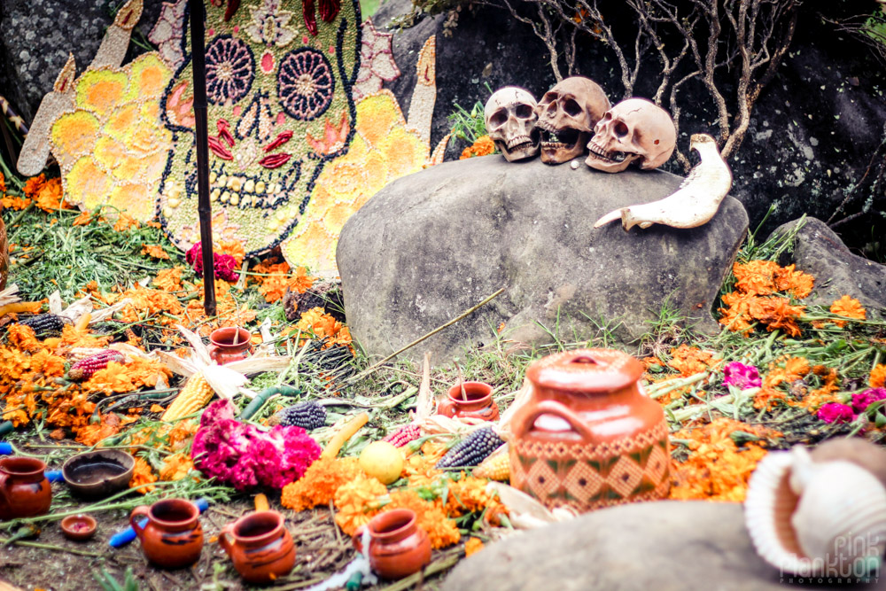 Poison Festival in Mexico skulls