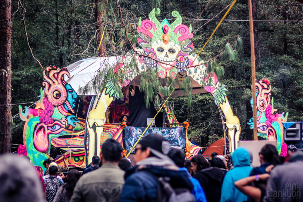 Poison Festival in Mexico high tech psytrance stage