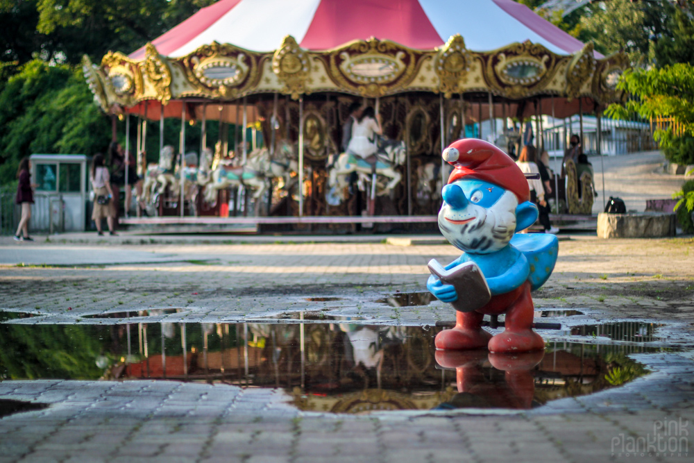 ride at Yongma Land Abandoned Theme Park in Seoul Korea