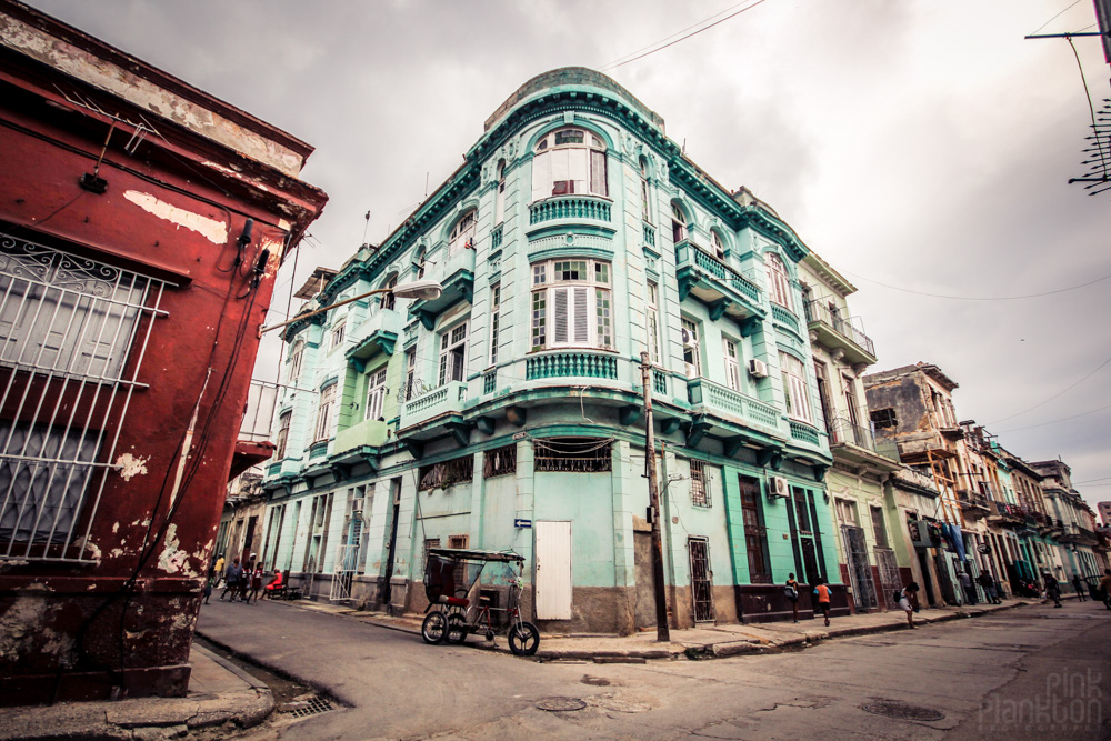 grungy street corner in Havana Cuba