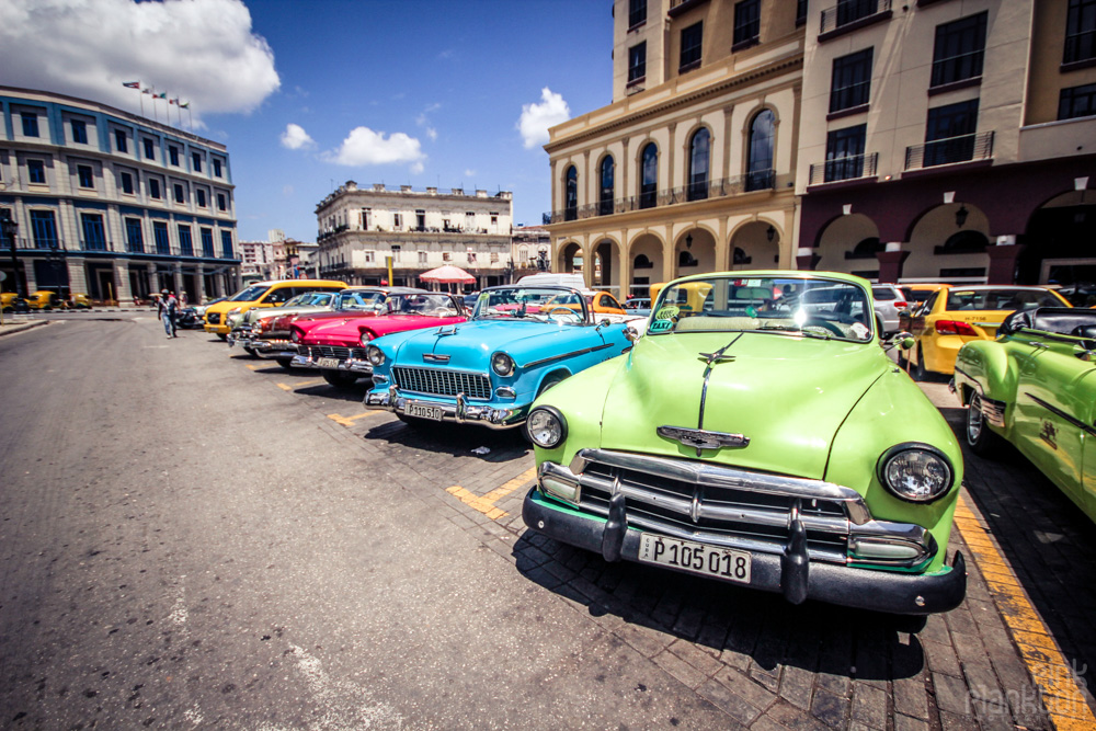 colorful classic cars in Havana Cuba