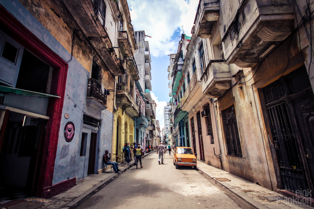 Havana, Cuba grungy street