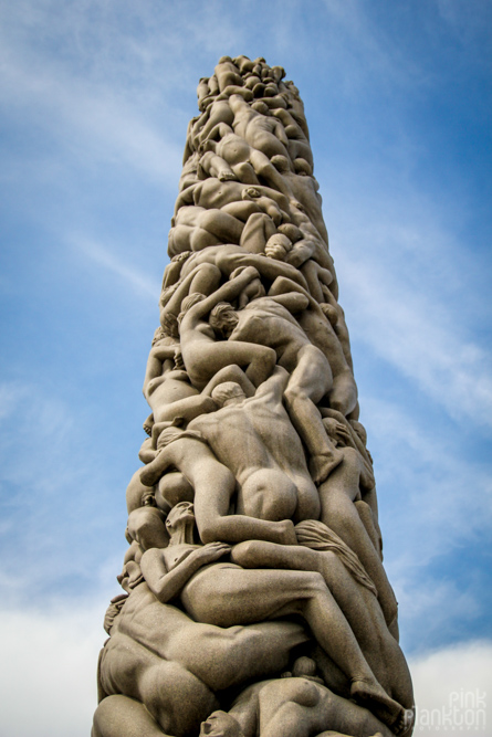 Vigeland Sculpture Park tower in Oslo