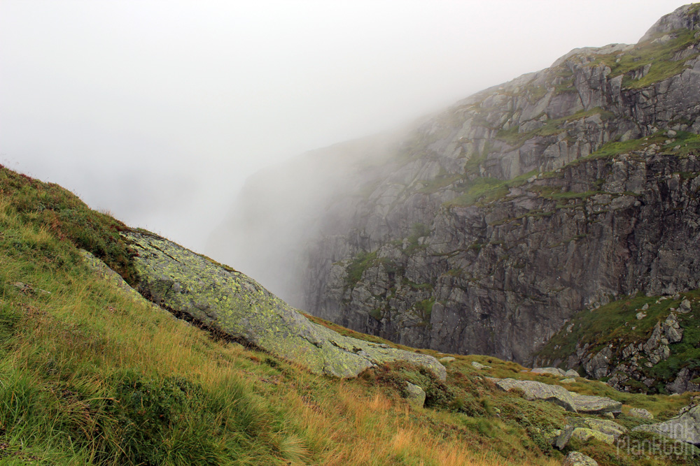 scenery on hike to Kjeragbolten in Norway