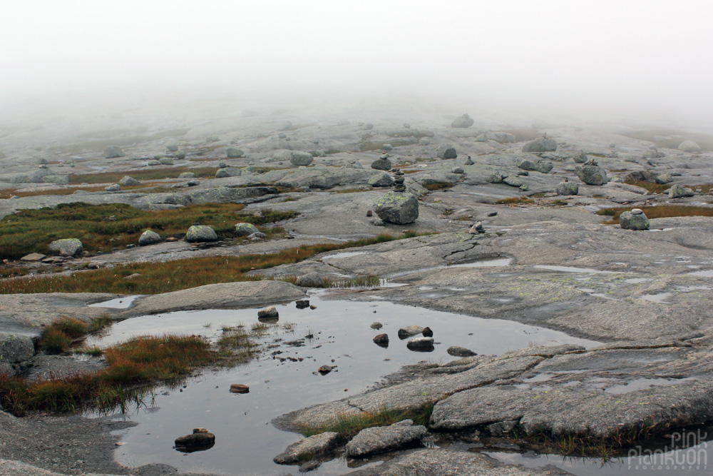 rocky cloudy scenery in Norway