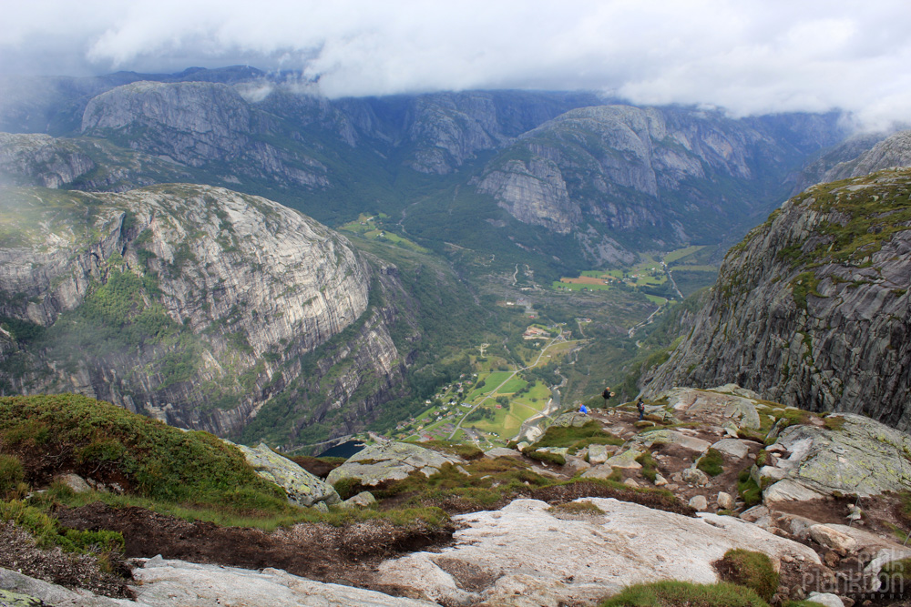 scenery on hike to Kjeragbolten in Norway