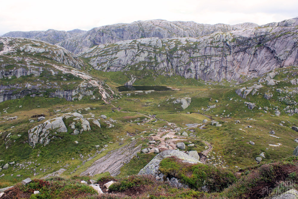 scenery on hike to Kjeragbolten in Norway