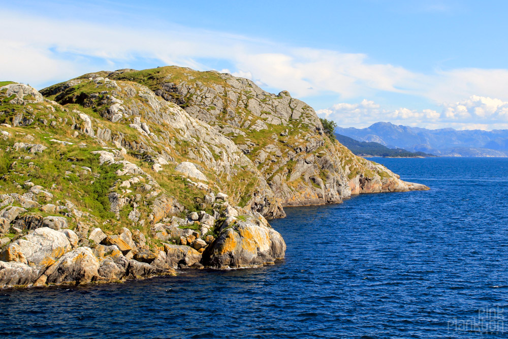 ferry ride to Preikestolen in Norway