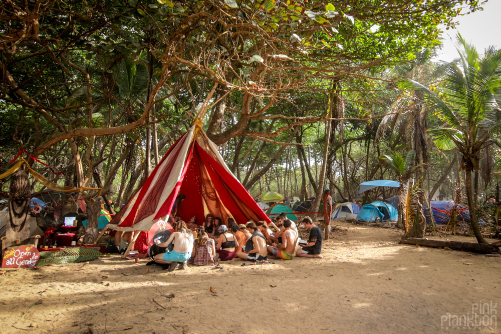 Red Tent at Tribal Gathering Festival