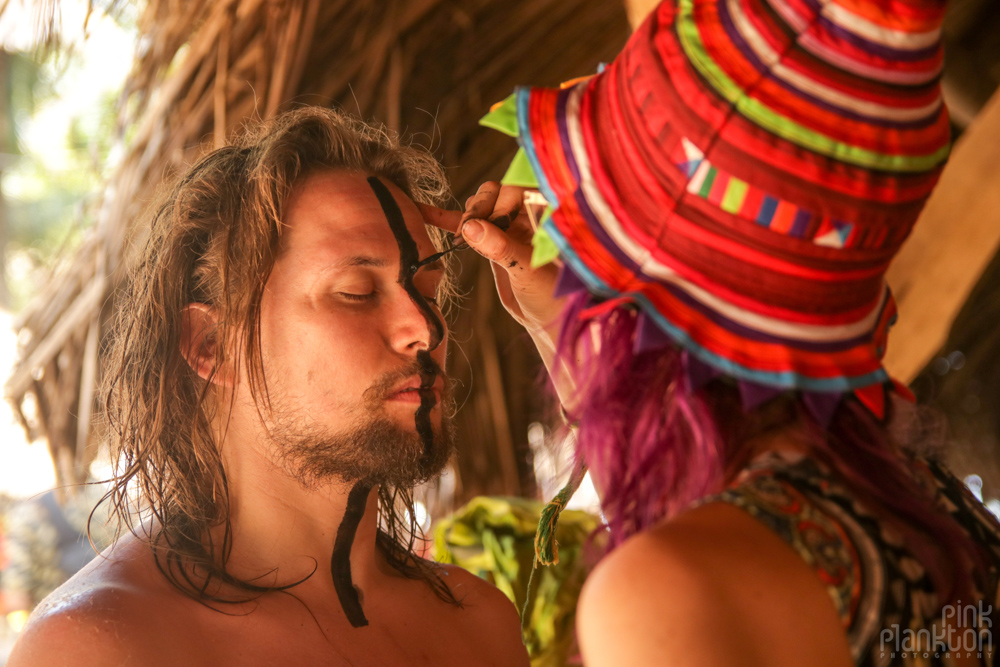 painting at Tribal Gathering Festival