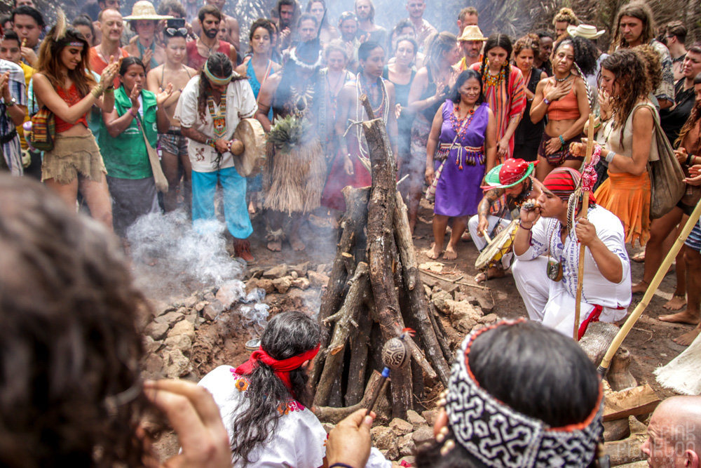 Opening ceremony and tribes at Tribal Gathering Festival