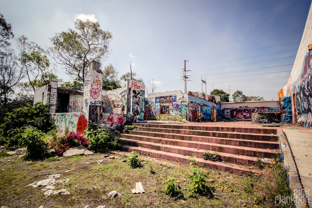 abandoned Atlantis Water Park in Mexico City