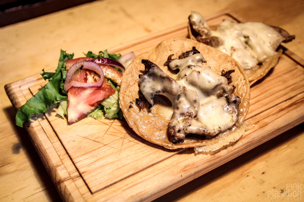 lion tacos at Mercado San Juan Gourmet Market in Mexico City