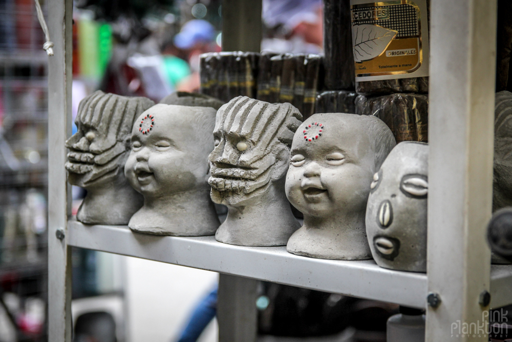 baby face witch items at Mercado Sonara in Mexico City