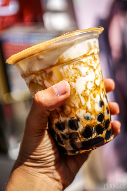 brown sugar bubble tea in Taipei, Taiwan